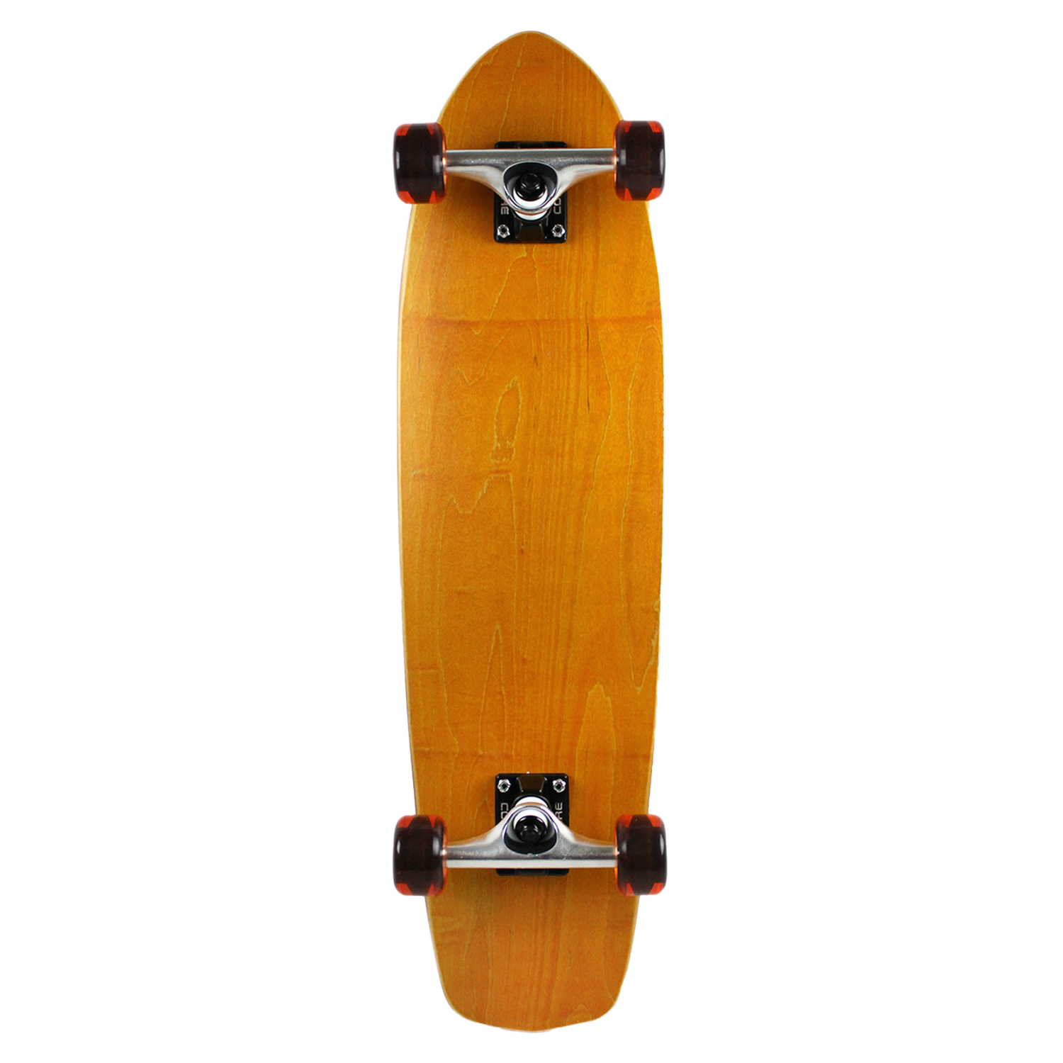 Moose Skateboard Cruiser Complete 7 Ply North American Maple Stain Orange 8.25in x 31in