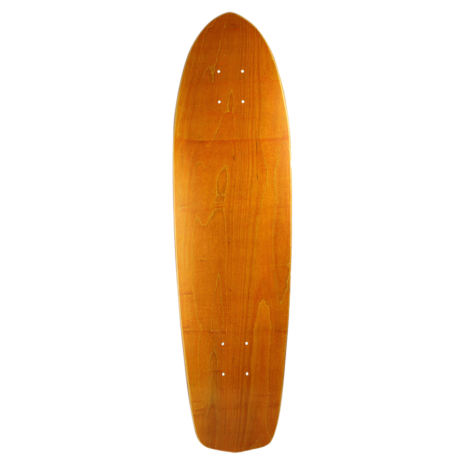 Moose Skateboard Cruiser Deck 7 Ply North American Maple Stain Orange 8.25in x 31in