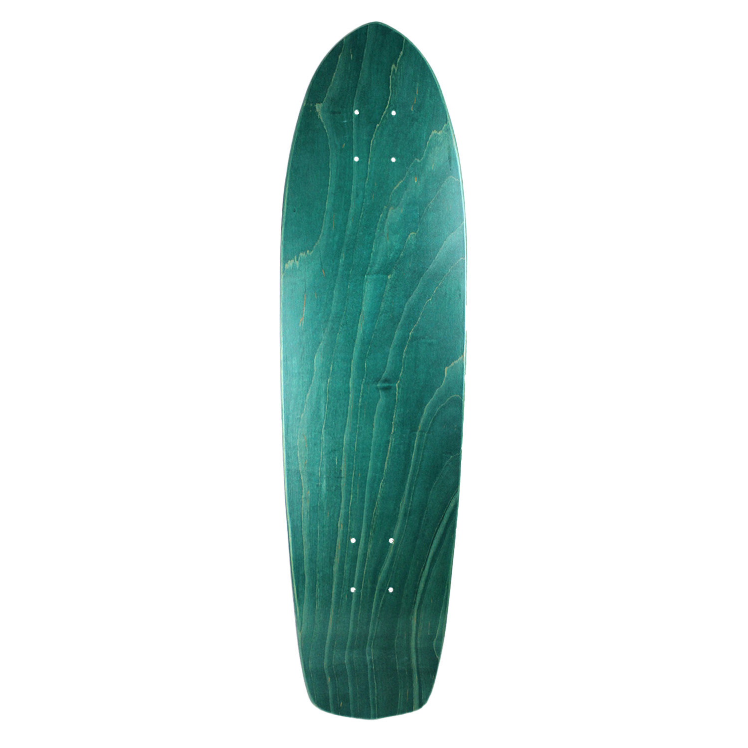 Moose Skateboard Cruiser Deck 7 Ply North American Maple Stain Teal 8.25in x 31in