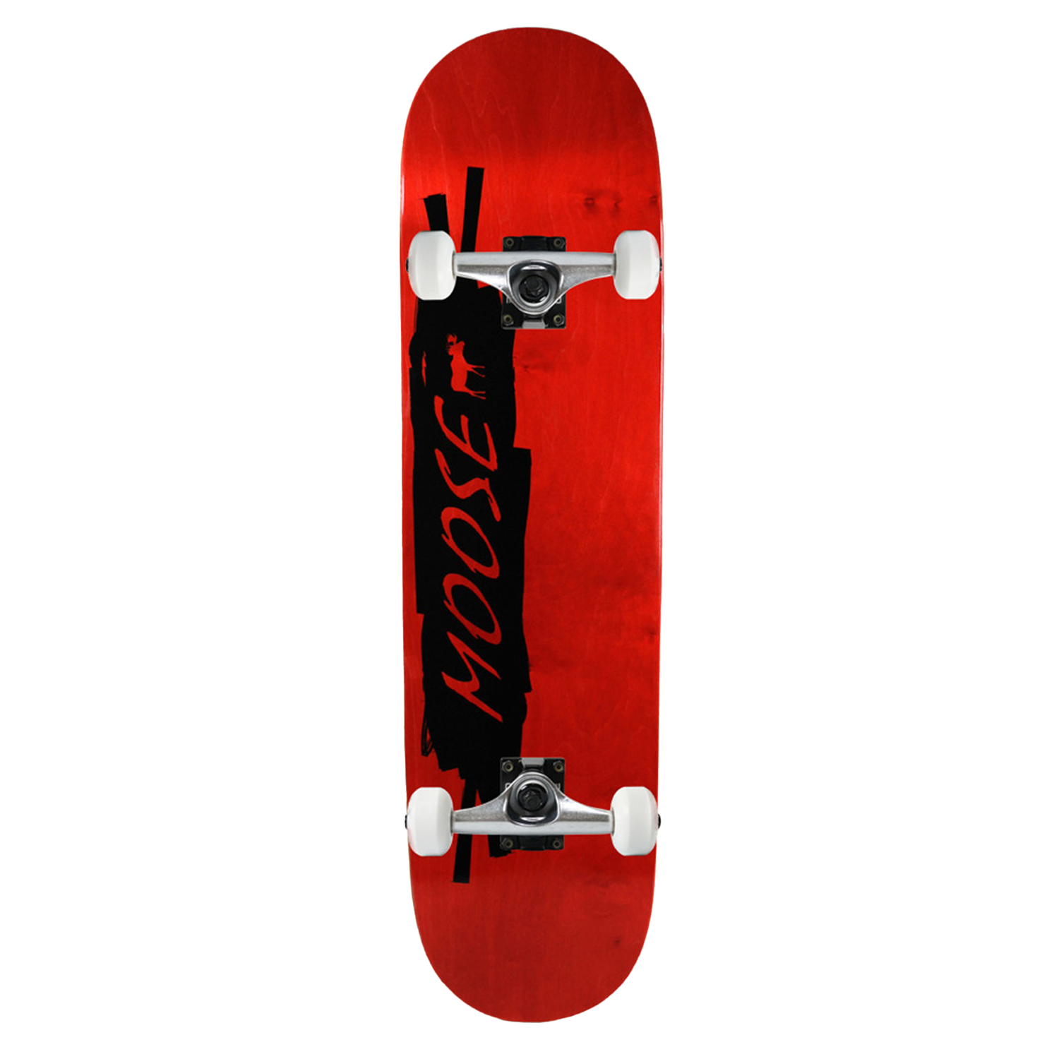 Moose Skateboard Complete Scribble Black Red 8in
