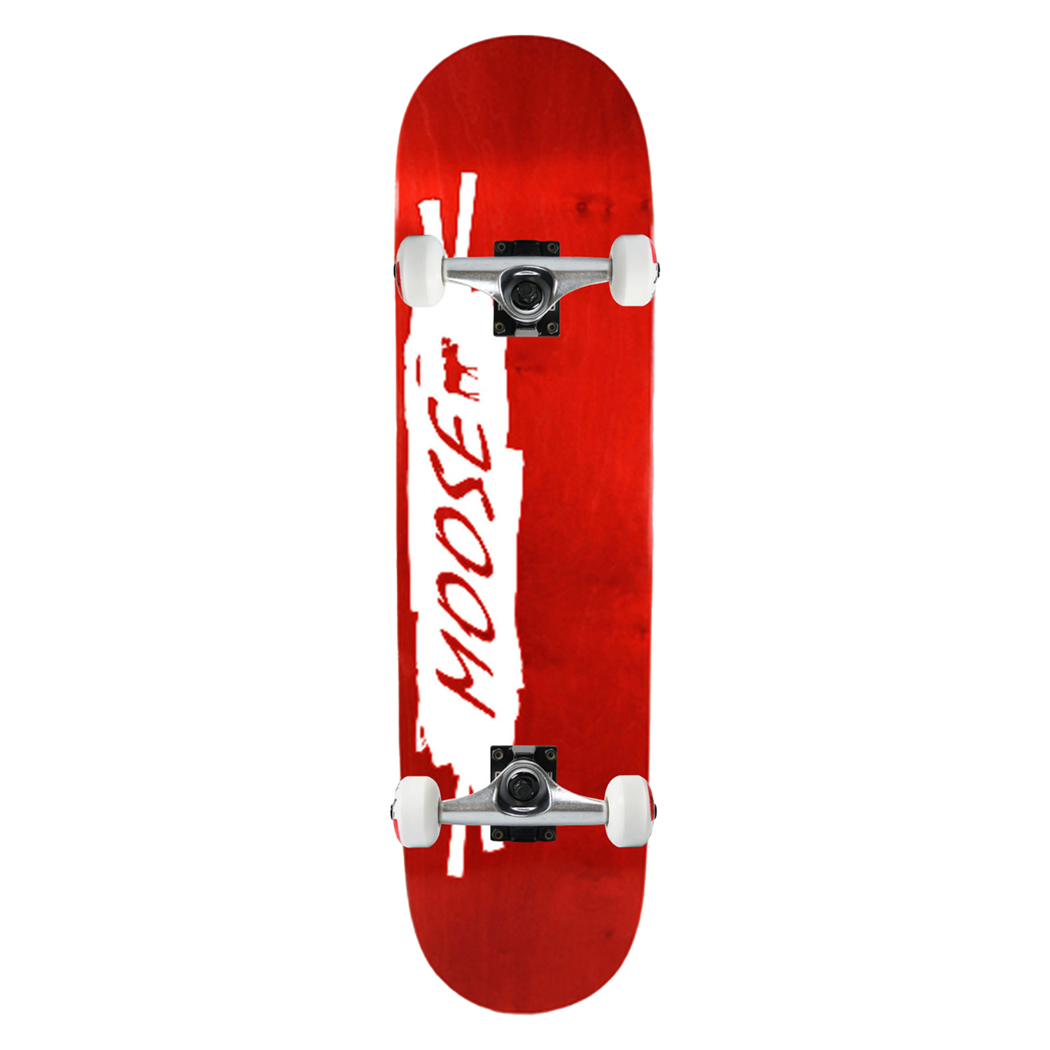 Moose Skateboard Complete Scribble White Red 8in