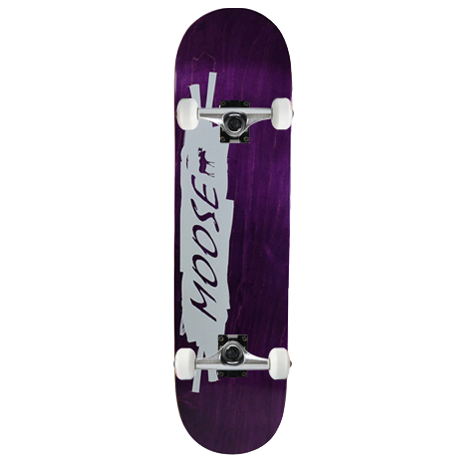 Moose Skateboard Complete Scribble White Purple 8in
