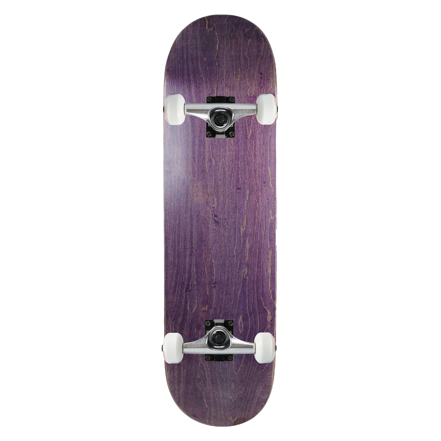 Moose Complete Skateboard Stain Purple 8.0" With Black Trucks and White Wheels 