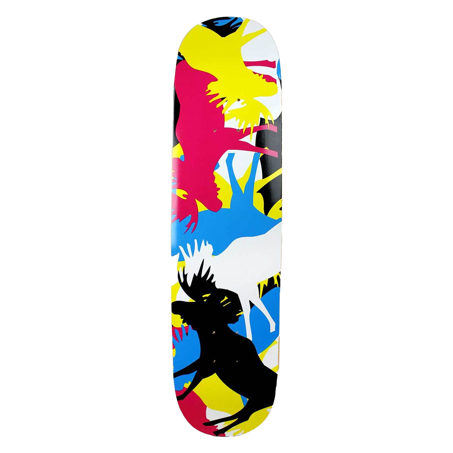 Moose Skateboard Deck Allover CMYK 7.75in, 8in, 8.25in