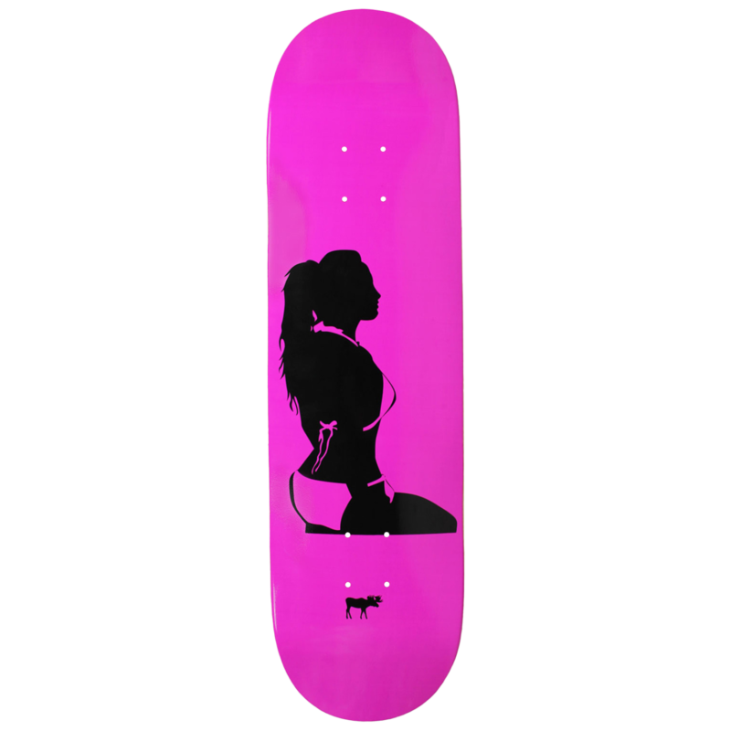 Tabla De Skate Moose Blank Rosa Neón 8.25 Pulgadas - Sin Gráficos, Ideal Para Personalizar