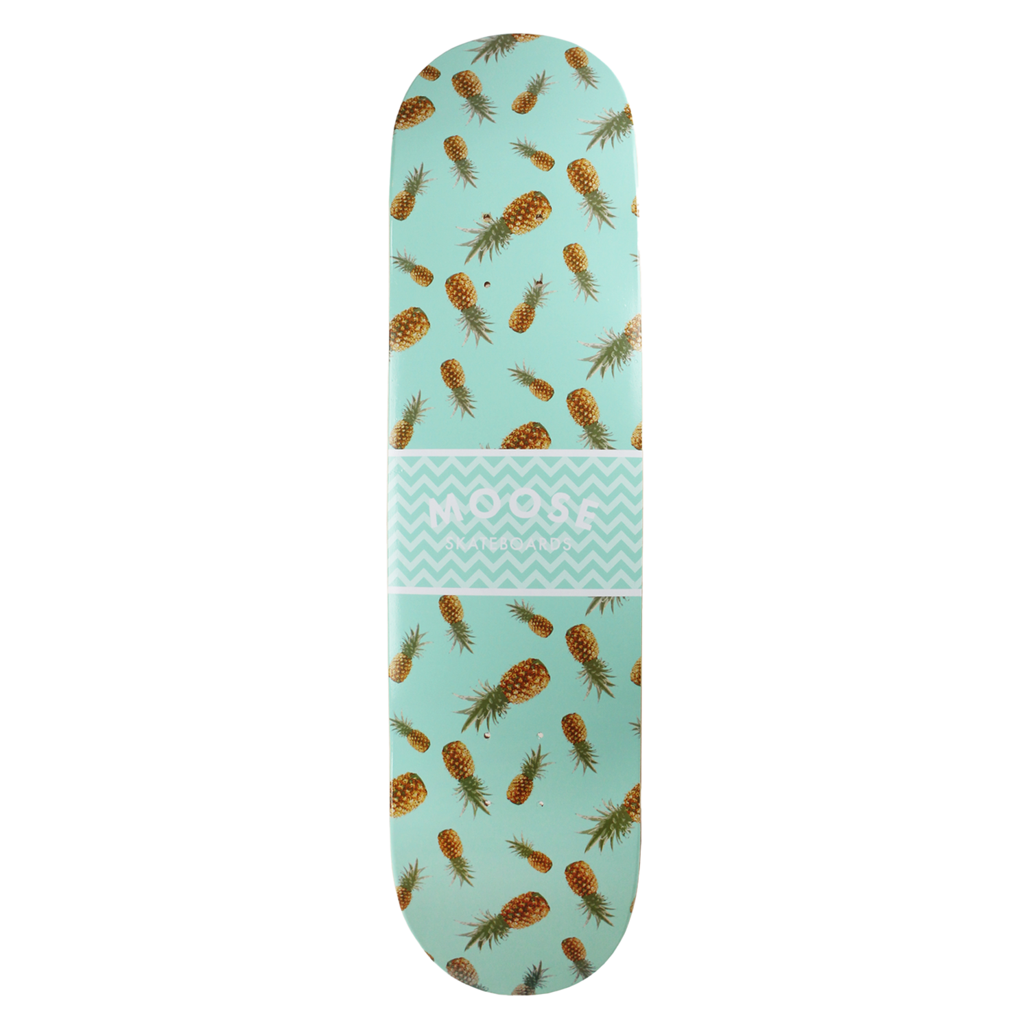 Moose Skateboard Deck Pineapple Celadon 8in, 8.25in