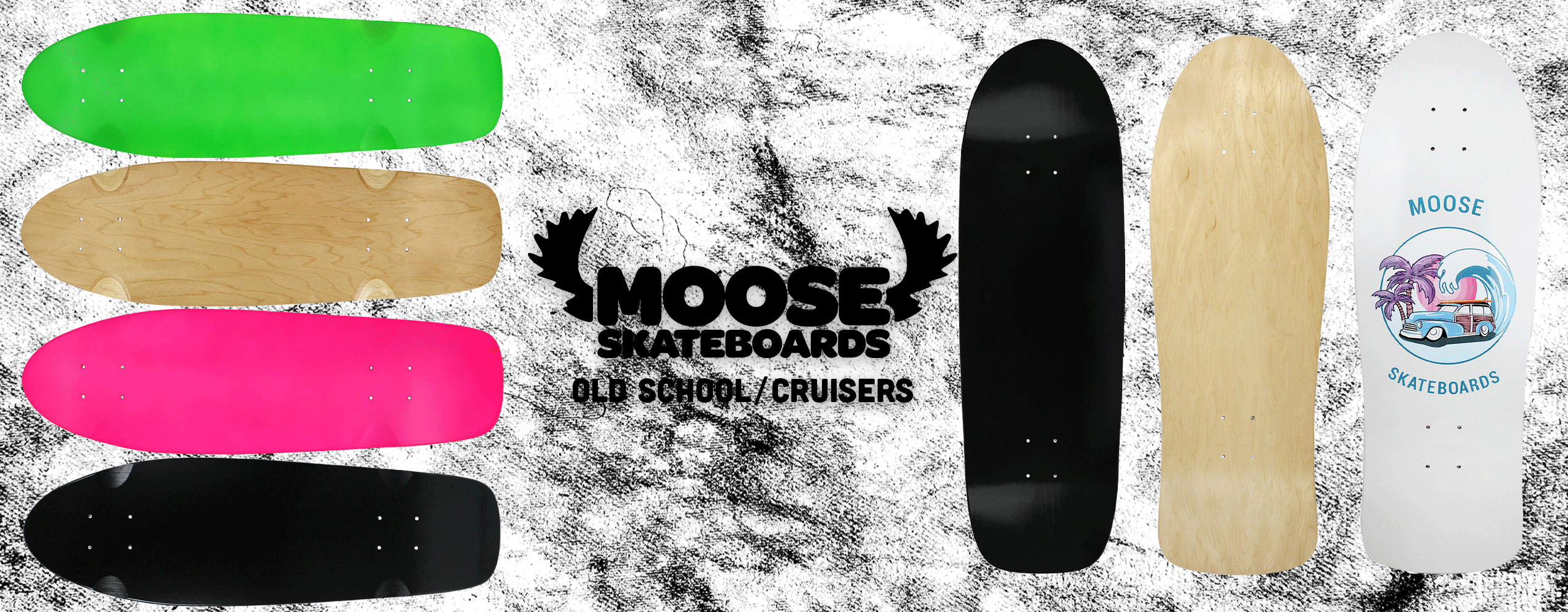 Moose Skateboard Deck Orange Stain 7.6' x 31.1' BRAND NEW IN SHRINK