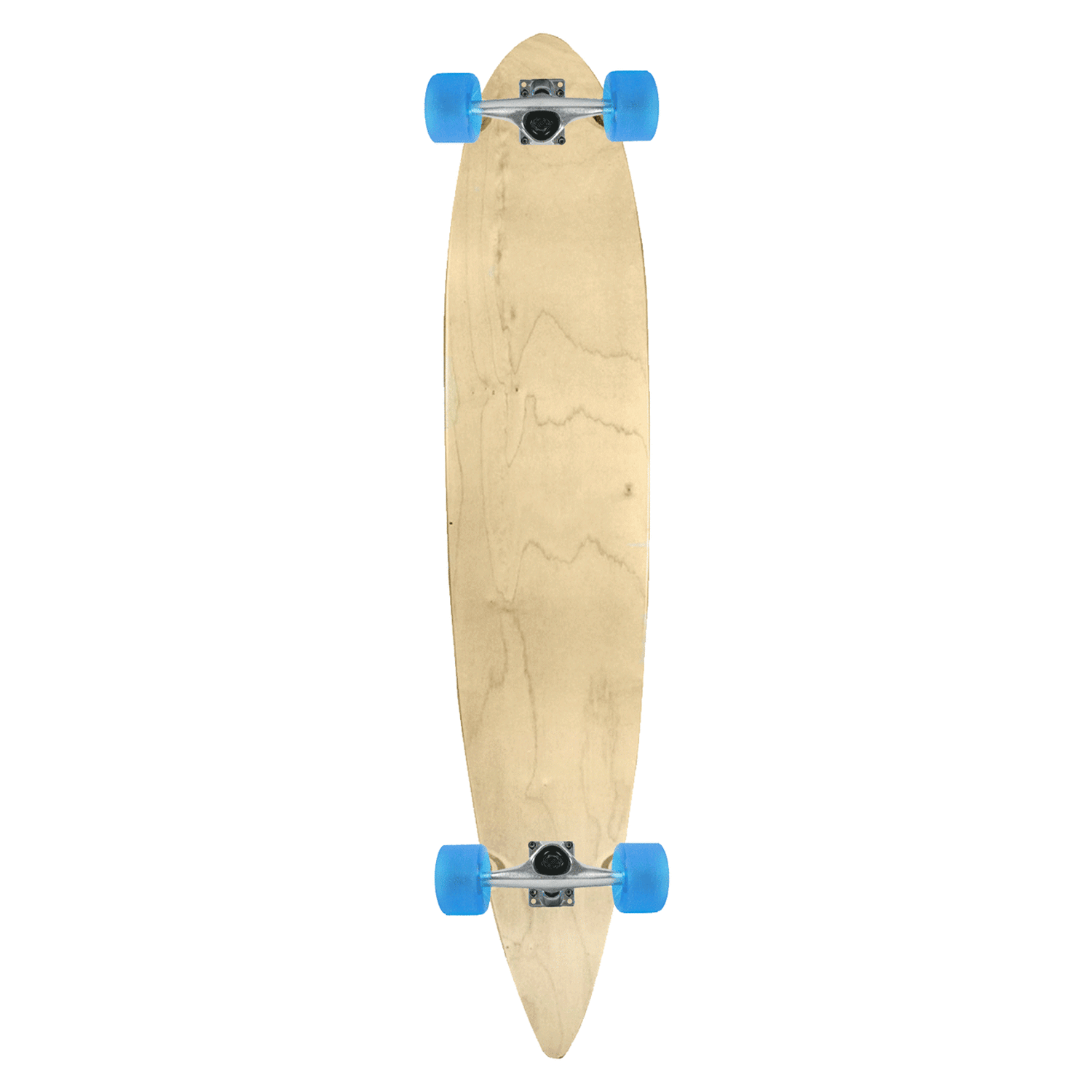 Natural PINTAIL LONGBOARD Skateboard COMPLETE 9 in x 46 in 
